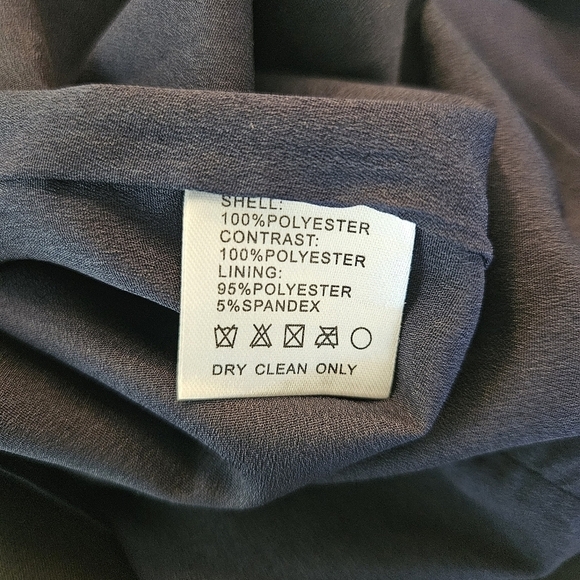 HARLYN Colorblock Hem Midi Cocktail Dress Size Medium Career Office Work ready - Picture 9 of 9